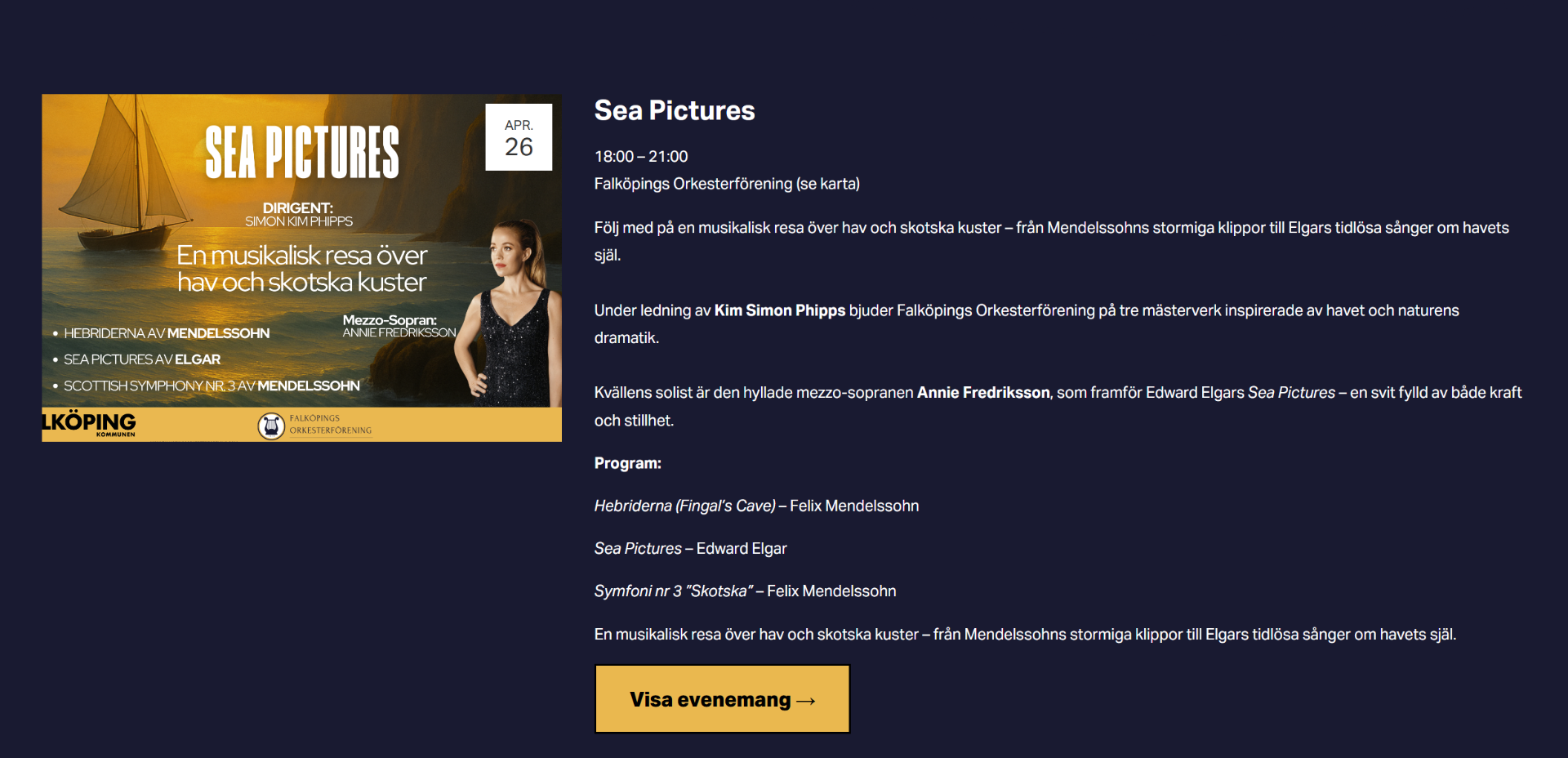 Sea Pictures in Falköping